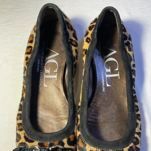 Attilio Guisti Leombruni leopard print flats; NICE - Picture 12 of 16